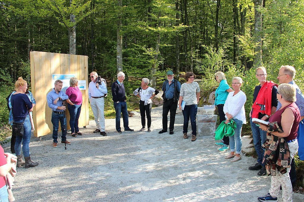 Regiongruppen på besök i blivande nationalparken